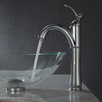 Riviera Single Lever Vessel Bathroom Faucet