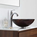 Riviera Single Lever Vessel Bathroom Faucet