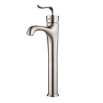 Coda Single Lever Vessel Bathroom Faucet (Brushed Nickel)