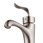 Coda Single Lever Vessel Bathroom Faucet (Brushed Nickel)