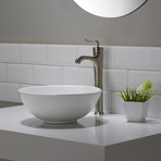 Coda Single Lever Vessel Bathroom Faucet (Brushed Nickel)