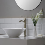 Coda Single Lever Vessel Bathroom Faucet (Brushed Nickel)
