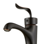 Coda Single Lever Vessel Bathroom Faucet (Brushed Nickel)