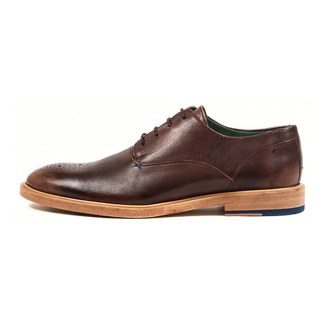 Exceed Shoes // Spirit Medallion Toe Oxford // Brown (Euro: 44)
