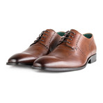 Exceed Shoes // Raider Medallion Brogue Oxford // Brown (Euro: 39)