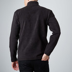 The Match Play Long Sleeve 3/4 Zip Pullover // Black (XS)