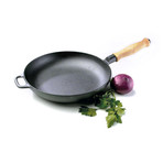 Le Gourmet // Round Edge Frying Pan (Wood Handle)