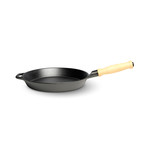 Le Gourmet // Straight Edge Frying Pan (Wood Handle)