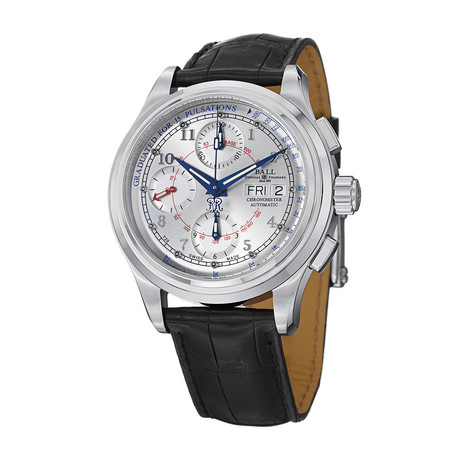 Ball Trainmaster Pulse Meter Chronograph Automatic // CM1010D-LCJ-WH