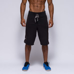 French Terry Bermuda Short // Black (L)