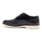 Woven Wing-Tip Oxford // Black (Euro: 44)