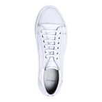 Textured Toe Cap Sneakers // White (Euro: 44)