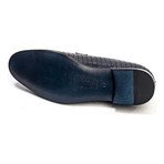 Textured Cap-Toe Derby // Navy (Euro: 46)