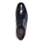 Textured Cap-Toe Derby // Navy (Euro: 46)