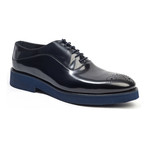 Casual Medallion Oxford // Navy (Euro: 45)