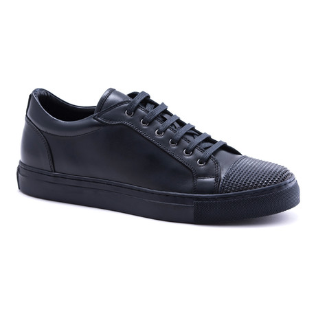 Textured Toe Cap Sneakers // Navy (Euro: 40)