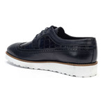 Casual Croc Wing-Tip Derby // Navy (Euro: 40)