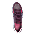 Running-Styled Sneaker // Burgundy (Euro: 44)