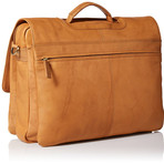 Leather Business Messenger Briefcase // Sand