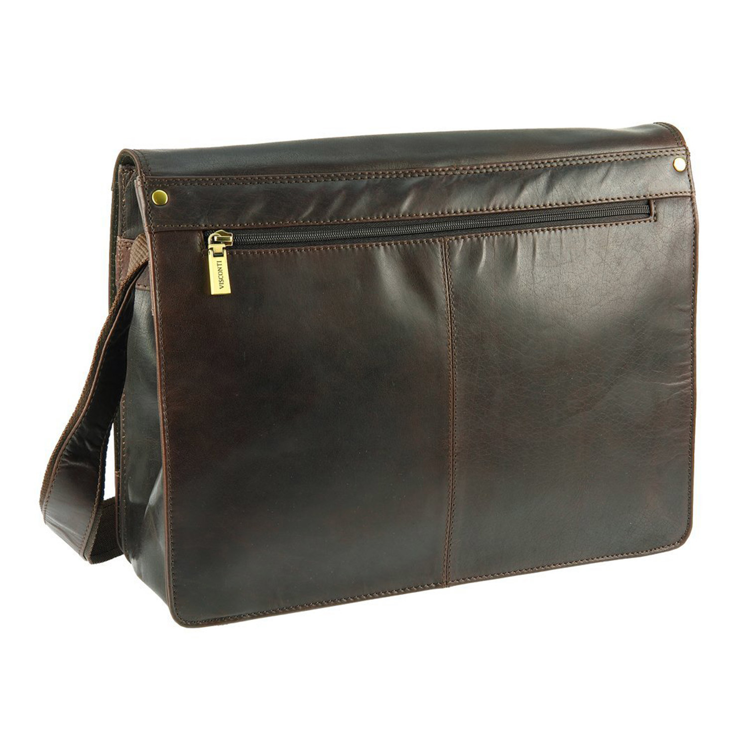 Buffalo Leather Messenger Bag // Brown - Visconti - Touch of Modern