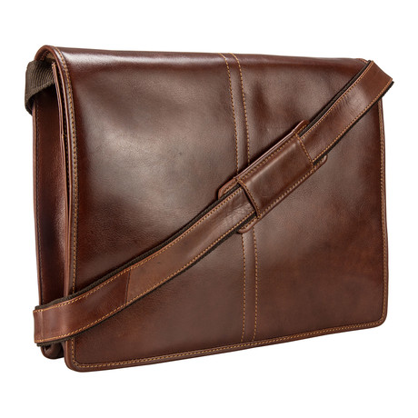 VT-7 Soft Leather Messenger Bag Case // Vintage Tan