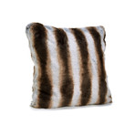 Limited Edition Faux Fur Pillow // Chinchilla (18"L x 18"W)