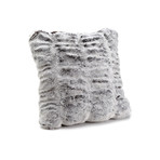 Couture Faux Fur Pillow // Frosted Gray Mink (24"L x 24"W)
