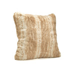 Couture Faux Fur Pillow // Blonde Mink (18"L x 18"W)
