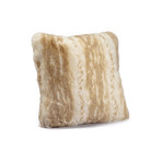 Couture Faux Fur Pillow // Blonde Mink (24"L x 24"W)