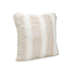Couture Faux Fur Pillow // Iced Mink (24"L x 24"W)