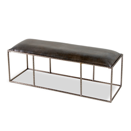 Ethan Leather Bench (DISC)