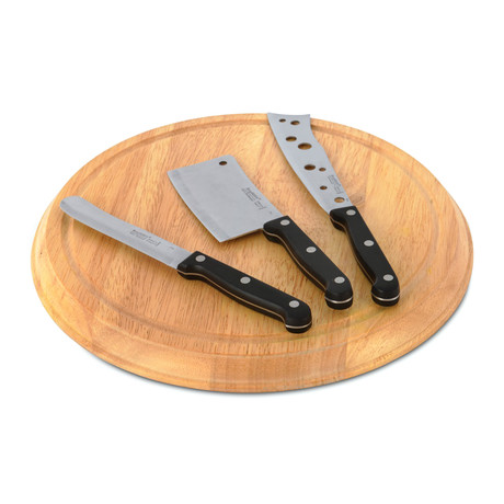 Round Cheese Set + Cutting Board // 4 Piece Set