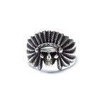 Indian Headdress Skull (Size 8.5)