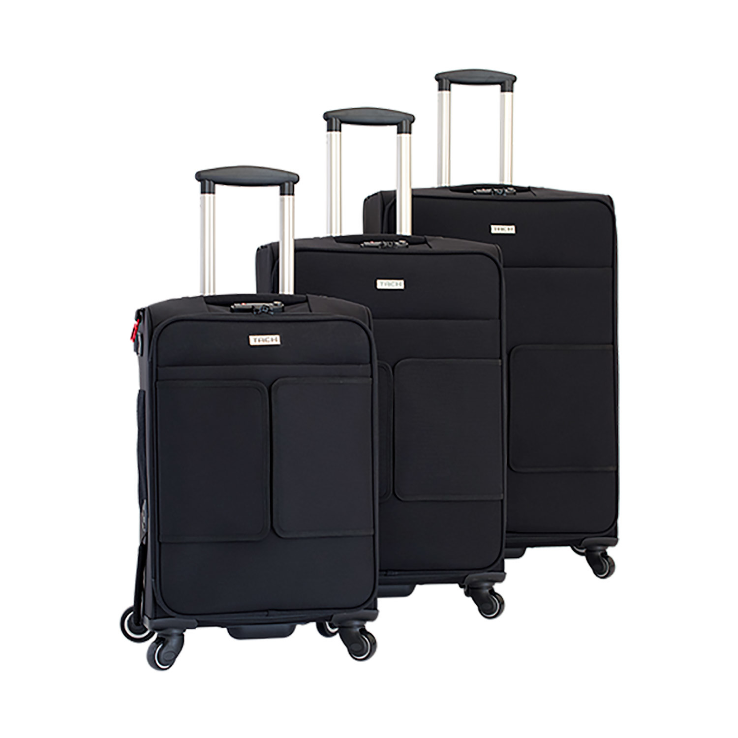 TACH Modular Luggage // 3 Piece Set (Black) - TACH Luggage - Touch of ...