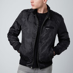 Jacquard Racer jacket // Black (2XL)