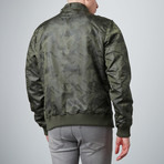 Jacquard Racer jacket // Olive (M)