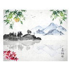 Japanese Lake Wall Mural