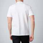 Piqué Short-Sleeve Polo With Front Pocket // White (M)