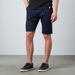 Elasticated Waist Chino Short // Navy (34)