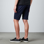 Elasticated Waist Chino Short // Navy (34)
