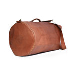 Leather Military Style Duffle