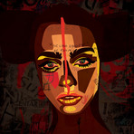 Tribal Girl (18"W x 18"H x 0.75"D)