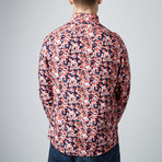 Aloha Button-Up Dress Shirt // Navy (M)