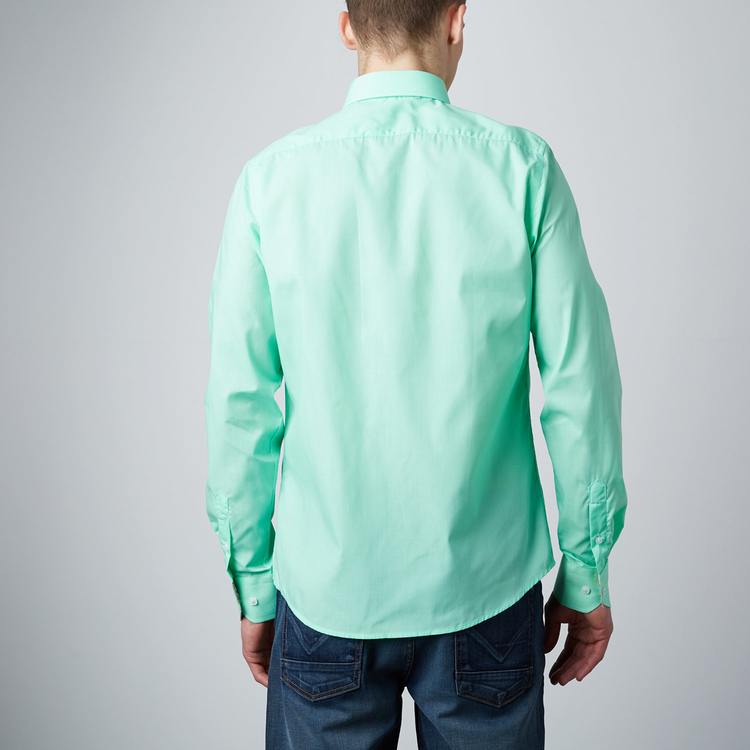 Classic Button-Up Dress Shirt // Mint (S) - Rosso Milano - Touch of Modern