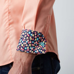 Classic Button-Up Dress Shirt // Peach (M)