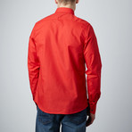 Classic Button-Up Dress Shirt // Red (M)
