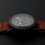 Peregrine Squadron Pilot Chronograph Quartz // Limited Edition // PSA-CH-DLC-1D // Unworn