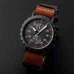 Peregrine Squadron Pilot Chronograph Quartz // Limited Edition // PSA-CH-DLC-1D // Unworn