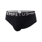 Impetus Cotton Stretch Brief // Black (M)