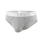 Impetus Cotton Stretch Brief // Gray (M)